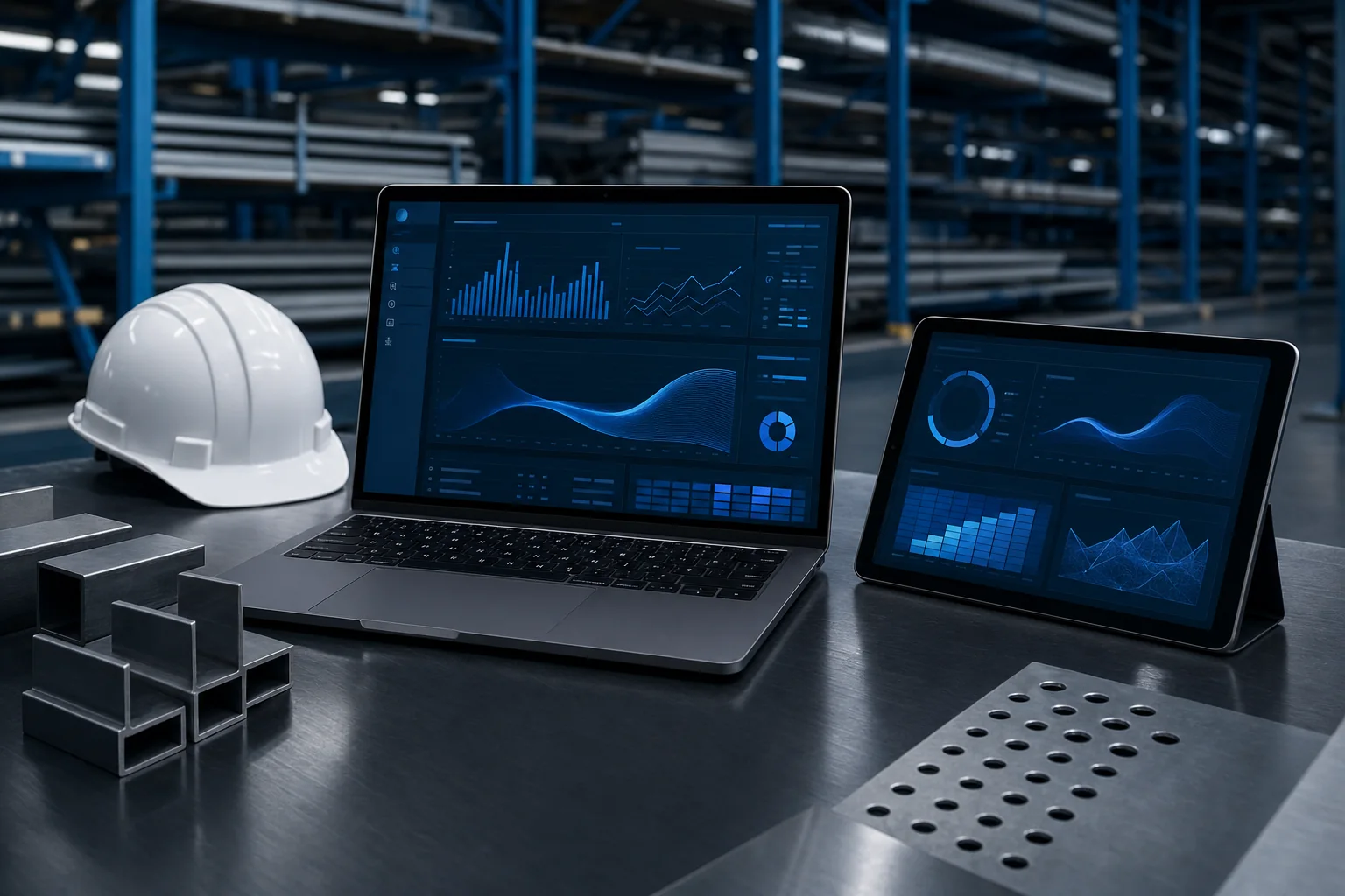 Sistema digital con tableros de datos para operación industrial